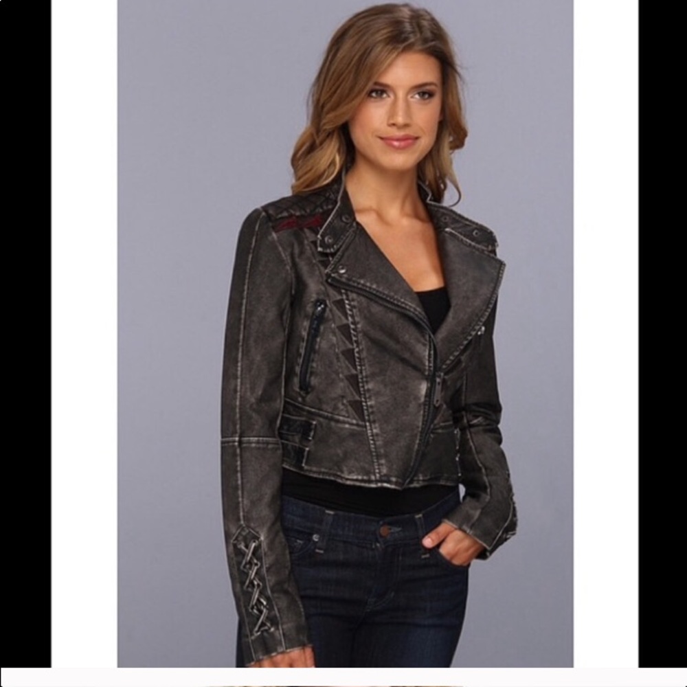Sam Edelman Vegan Leather Moto Jacket